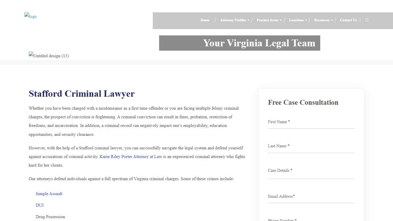 Stafford Criminal Lawyer Trial Experience Defense Attorney